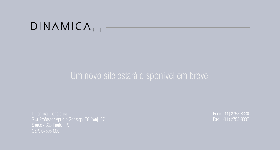 Novo site Dinamica Tech em breve